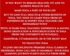 Learn Yoga from Best Yoga Teacher in Rishikesh